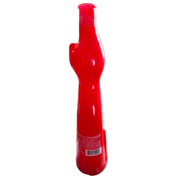 Red HAPPY CAT Opaque Glass Bottle Moselland Reisling Collectible Germany EUC 3-D - Picture 5 of 8